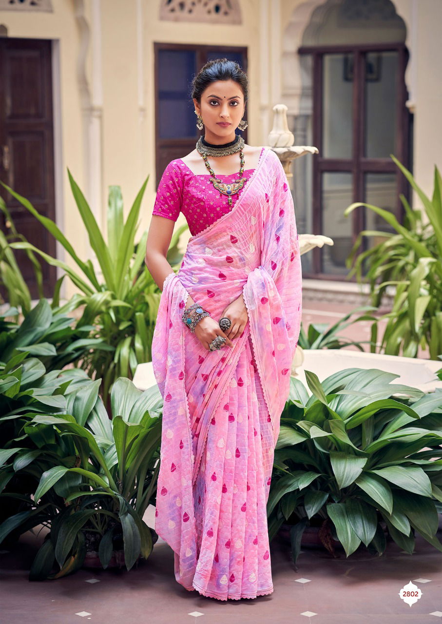 Kashvi Hetvi New Fancy Designer Ethnic Wear Georgette Printed Saree Collection
